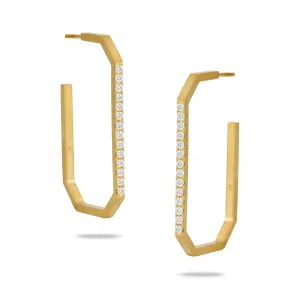 0.52ctw Diamond Hoop Earrings