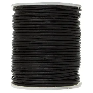 0.5mm Round Leather Cord - 25 Meters - 3 Colors