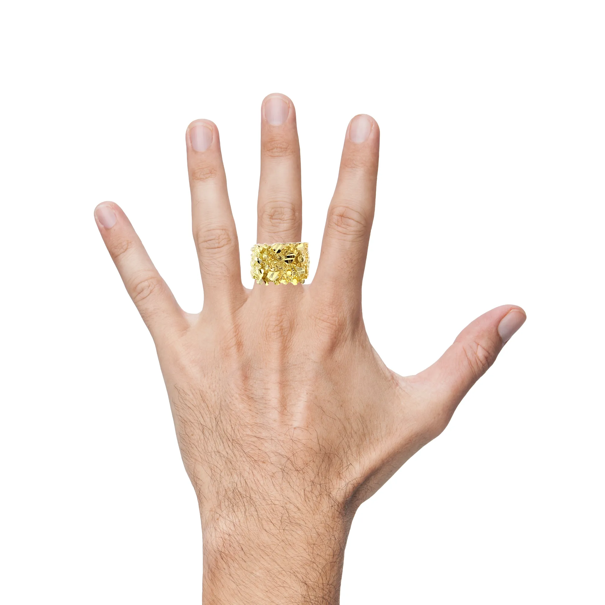 10K Gold Nugget Ring 6.9 Grams