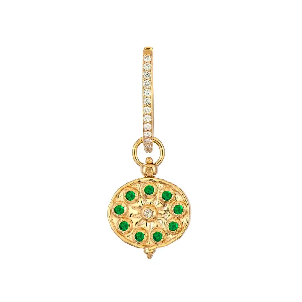 14KY Emerald Tree of Life Switch Charm