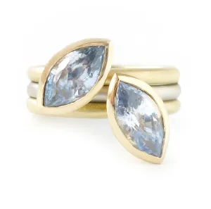 18ct Gold and Sapphire Ring Set