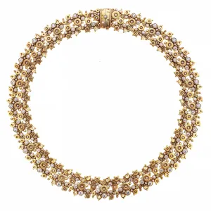 18K "Lace" Diamond Necklace - N-34