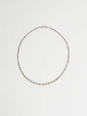 4052 Necklace in 14k White Gold with 25 White Diamonds