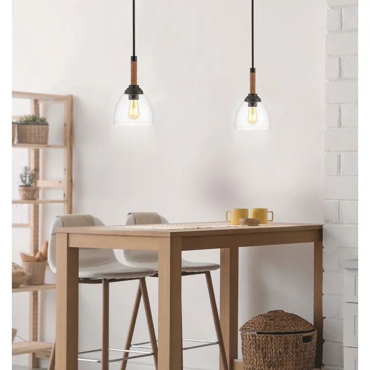 Alys Single-Light Pendant - Black