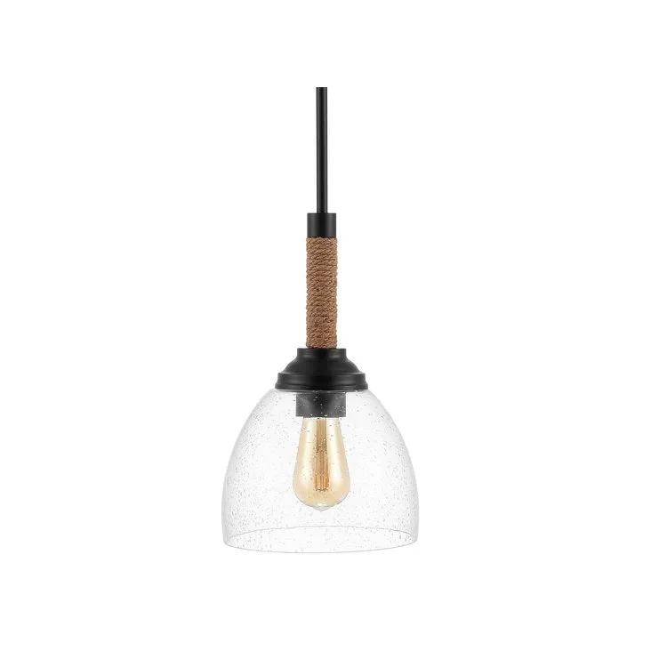 Alys Single-Light Pendant - Black