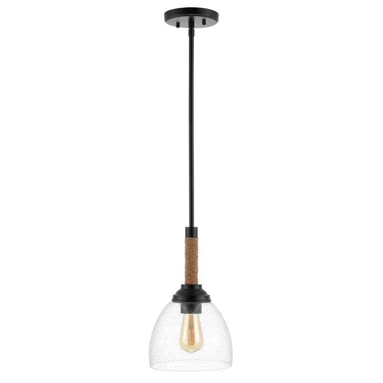 Alys Single-Light Pendant - Black