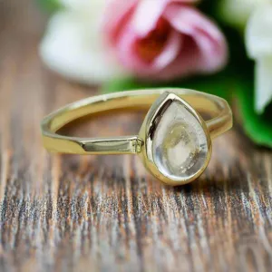 April Birthstone Ring - Herkimer