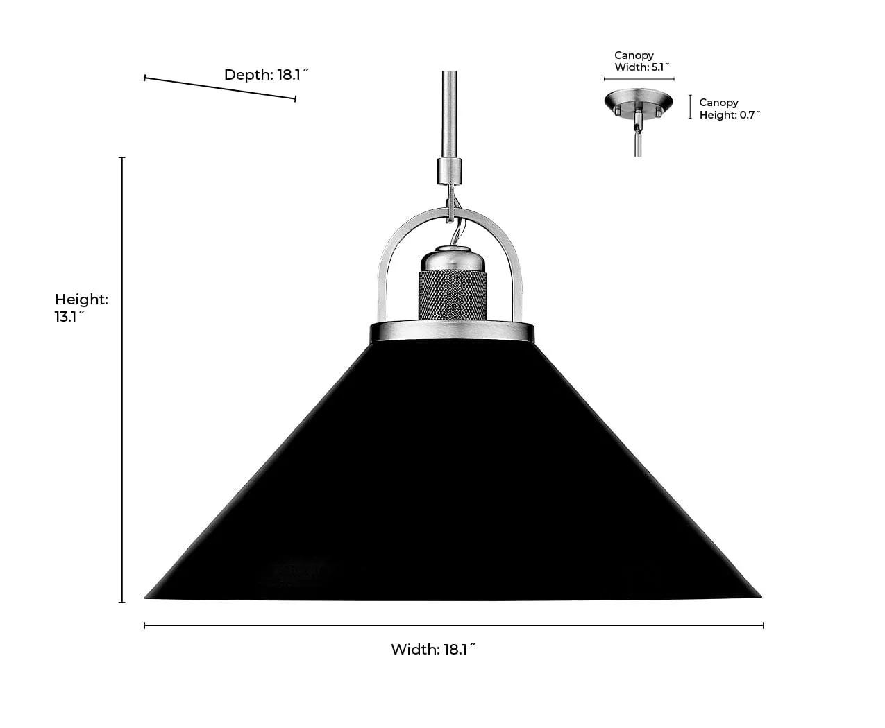 Artistan Pendant - Polished Nickel/Matte White - 13.1in. Diameter - E26 Medium Base