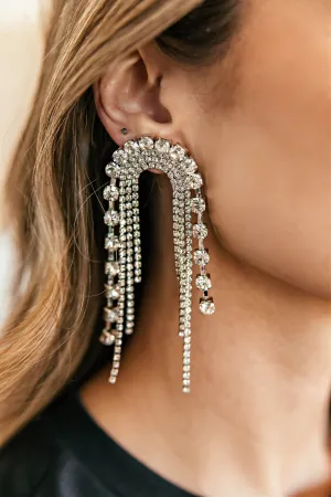 AS SEEN ON ASHLEE NICHOLS!! The Daniela Crystal Drop Earring in Silver