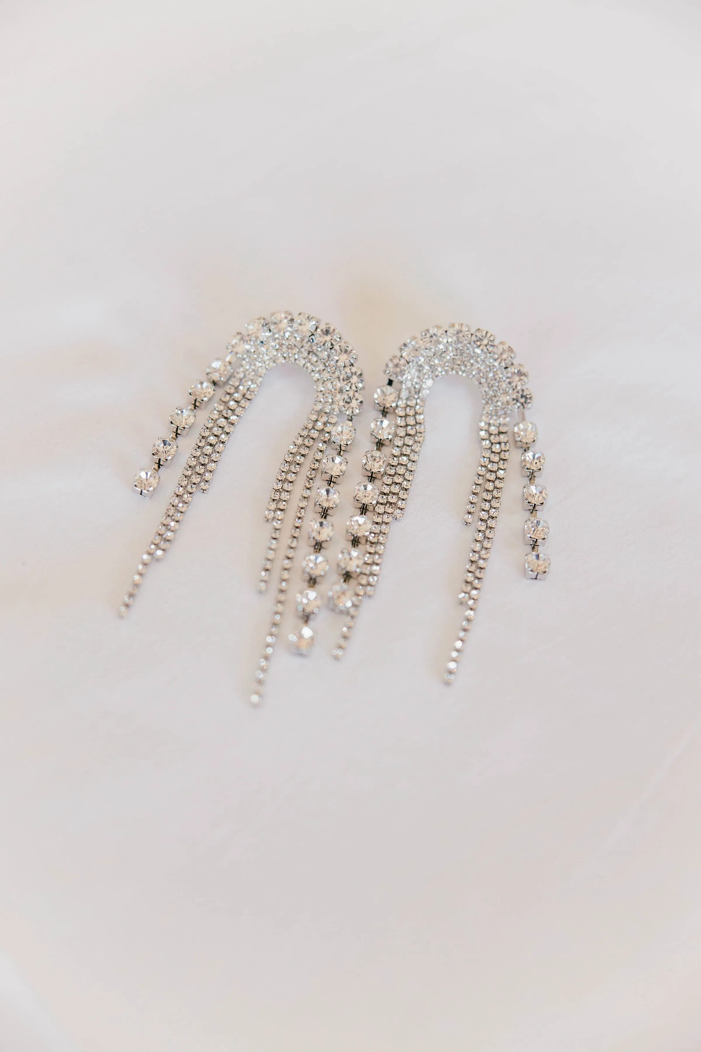 AS SEEN ON ASHLEE NICHOLS!! The Daniela Crystal Drop Earring in Silver