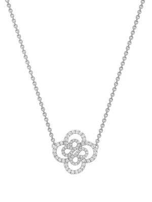 Be Boodles Double Motif Platinum Pendant