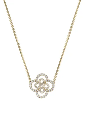 Be Boodles Double Motif Yellow Gold Pendant