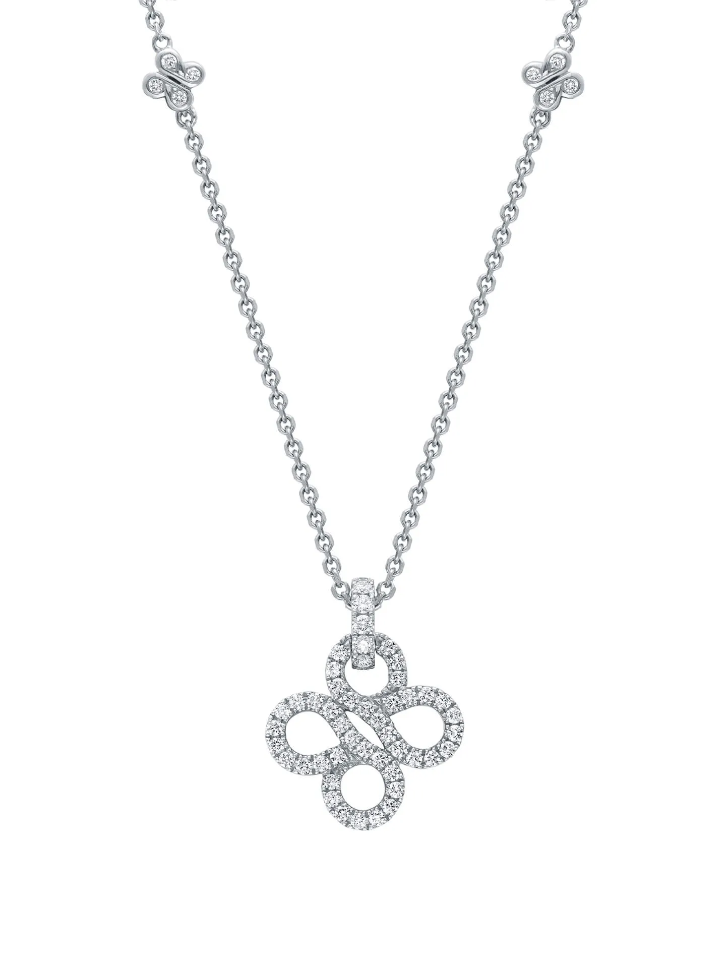 Be Boodles Pavé White Gold Pendant