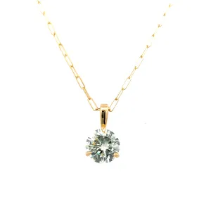 Beeghly & Co.  Yellow Gold Diamond Solitaire Pendant