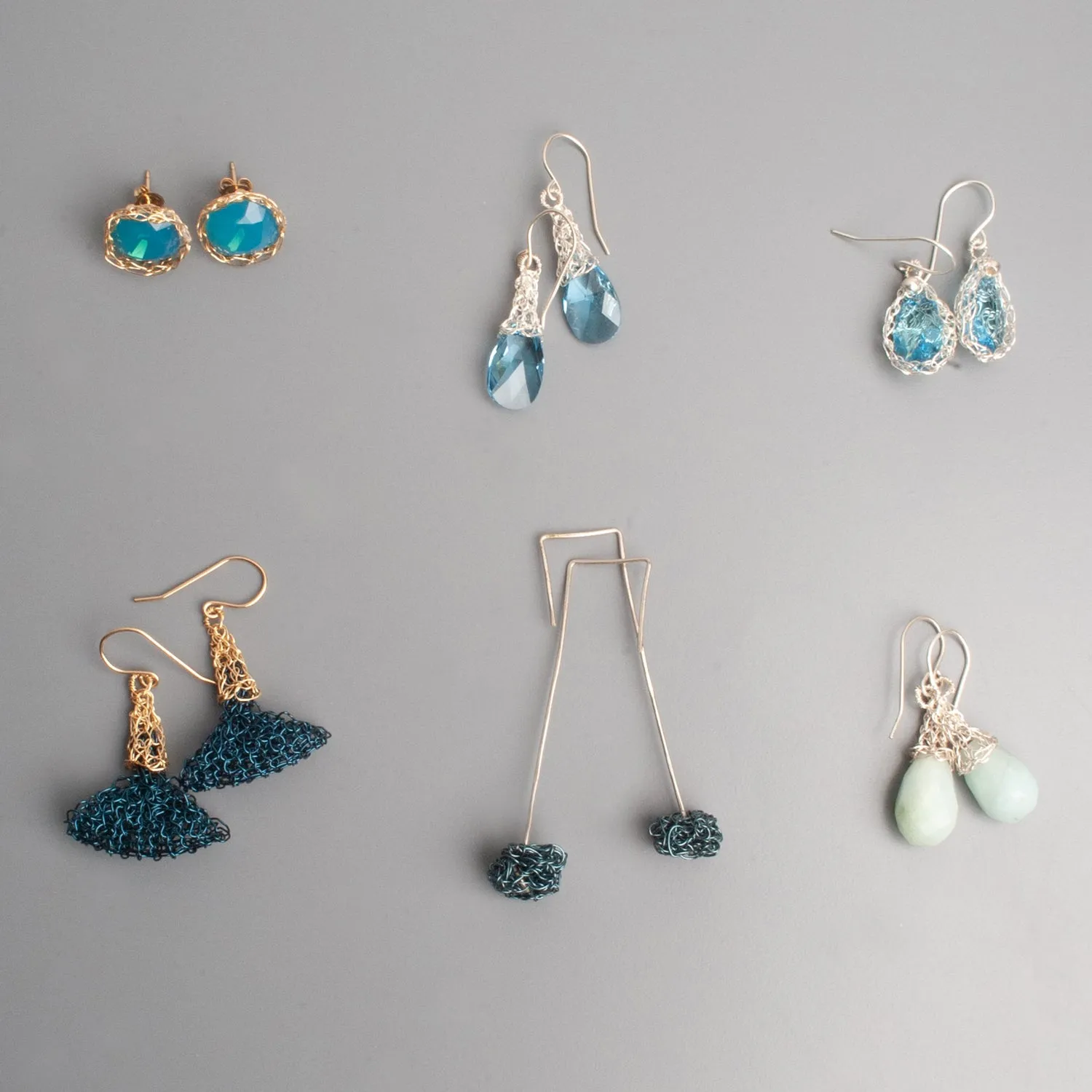 BLUE Earrings - Sample sale - clearance