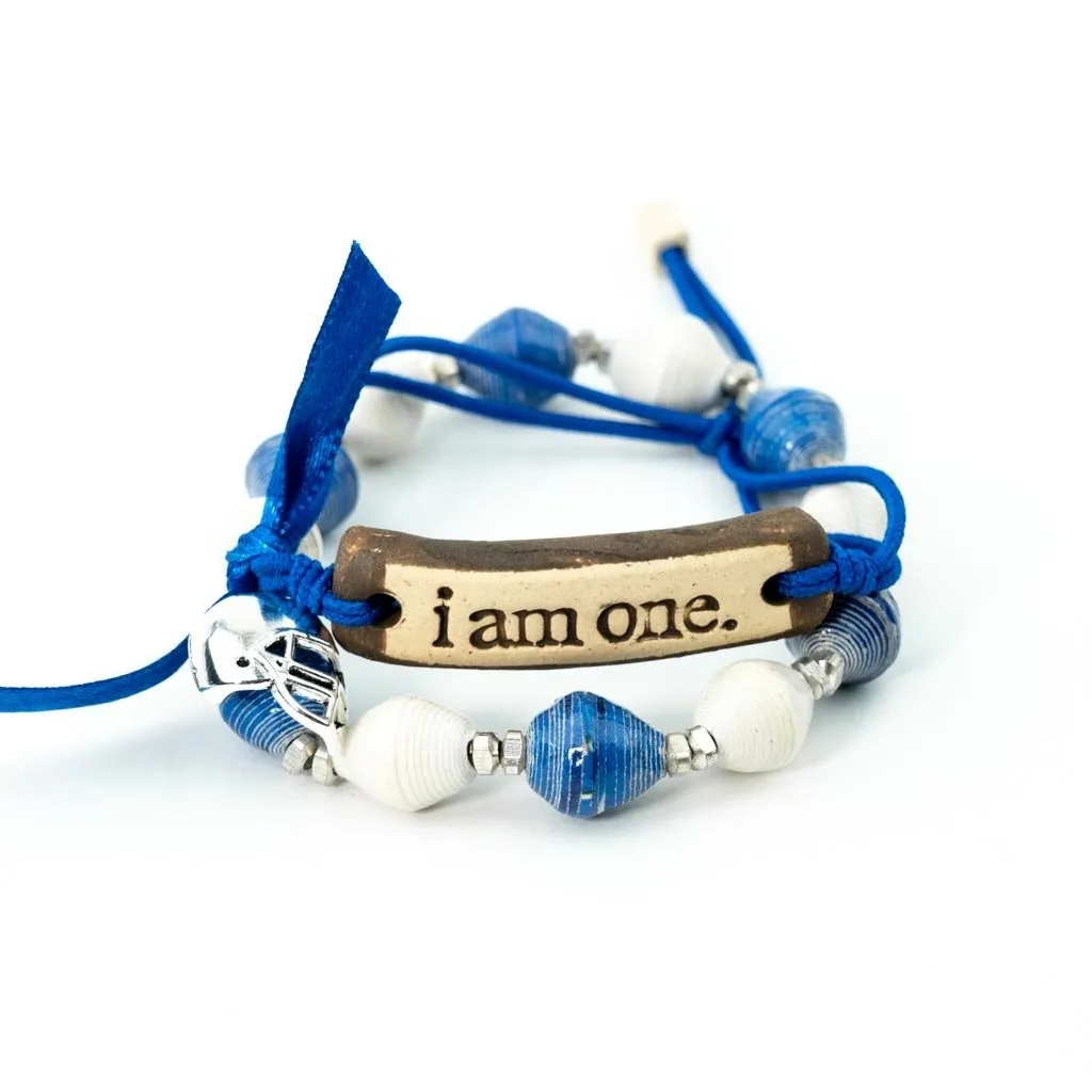 Bracelet -  Blue & White Team Signature