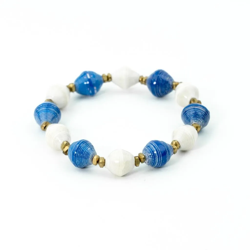 Bracelet -  Blue & White Team Signature