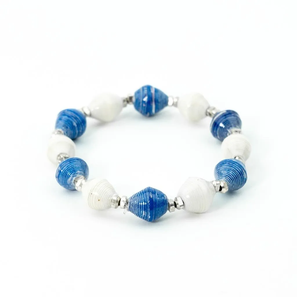 Bracelet -  Blue & White Team Signature