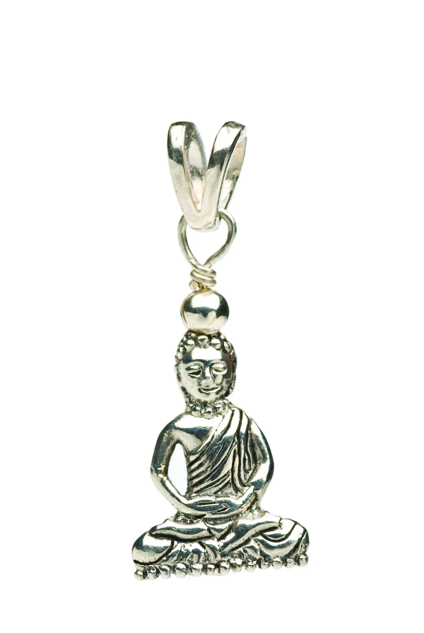 Buddha Silver Charm