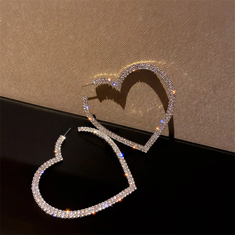 Chasing Hearts Hoop Earrings