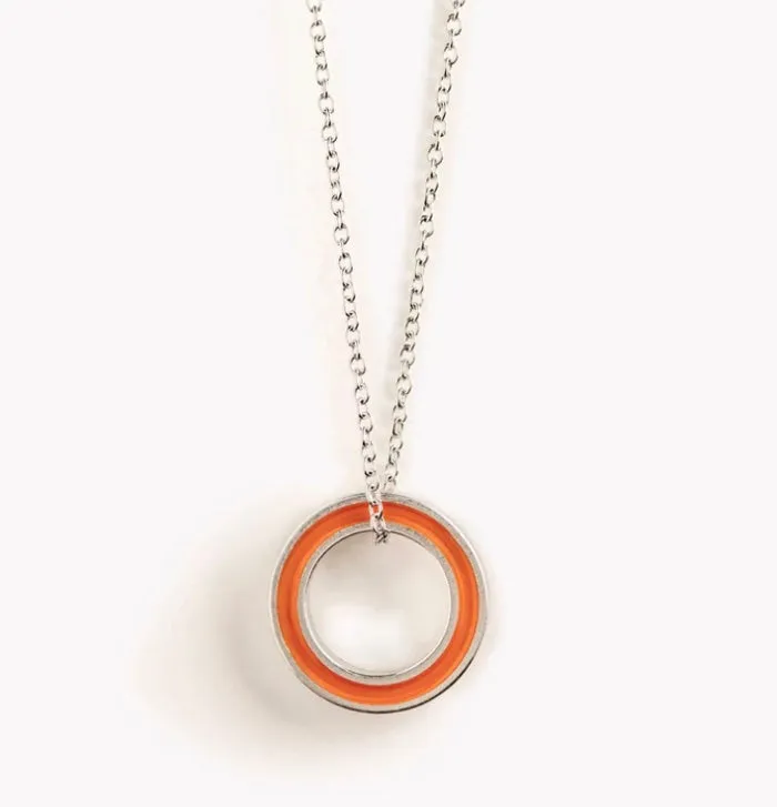 Circular Pendant 'Mono' (Orange) LG57