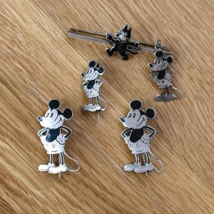 Collection of 1930s Charles Horner Mickey Mouse (& Felix The Cat) Jewellery