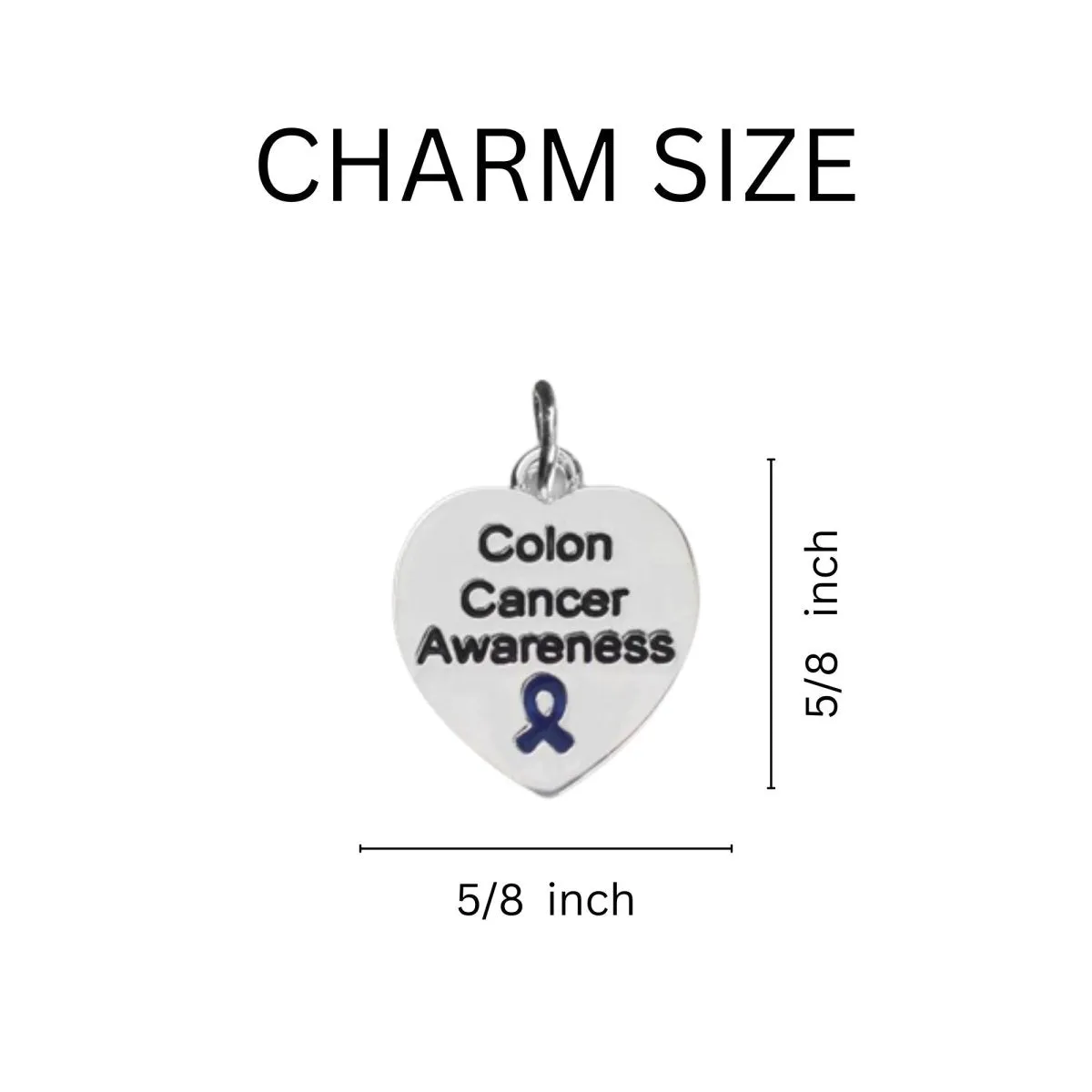 Colon Cancer Awareness Circle Charm Beaded Bracelets