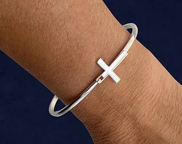 Cross Bangle Bracelets