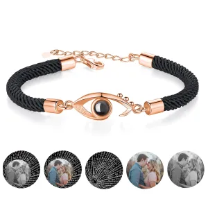 Customizable Photo EyesCircle Photo Bracelet Personalized Custom Photo Couple Bracelet