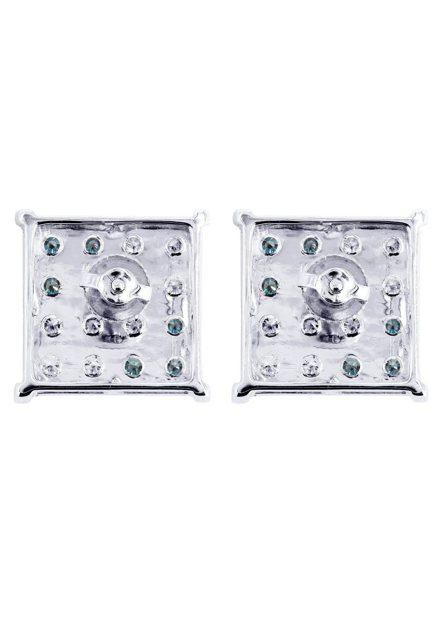 Diamond Earrings For Men | 0.62 Carats 14K White Gold