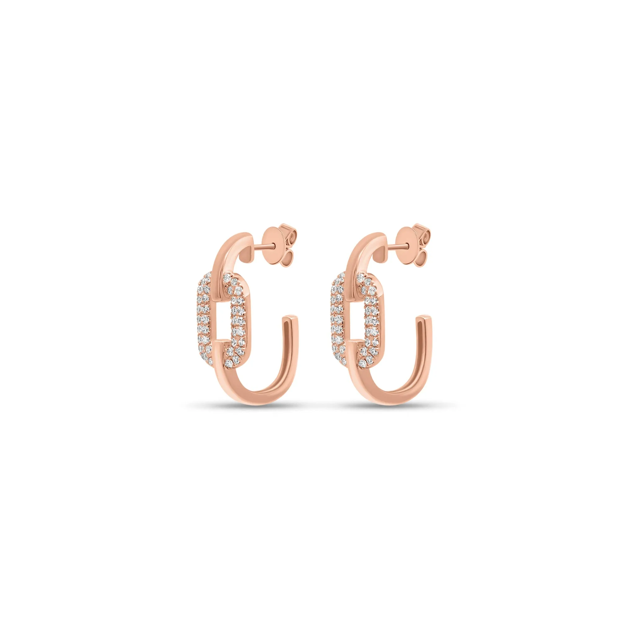 Diamond Mod Link Earrings