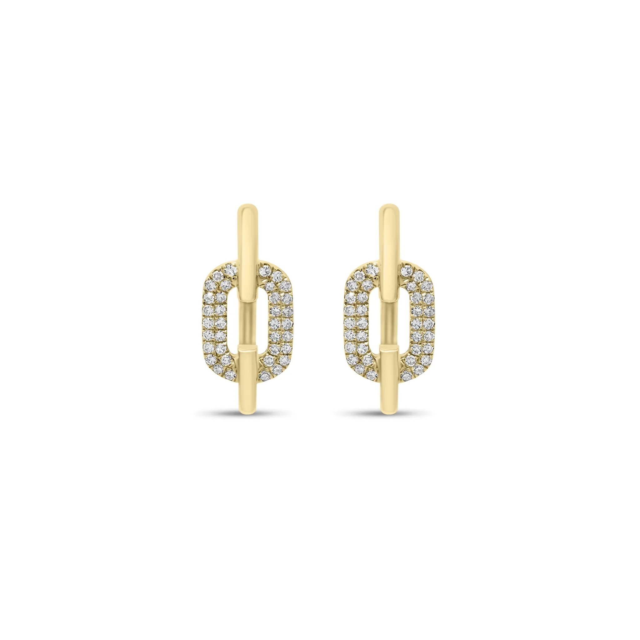 Diamond Mod Link Earrings