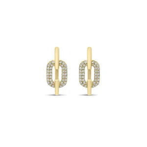 Diamond Mod Link Earrings