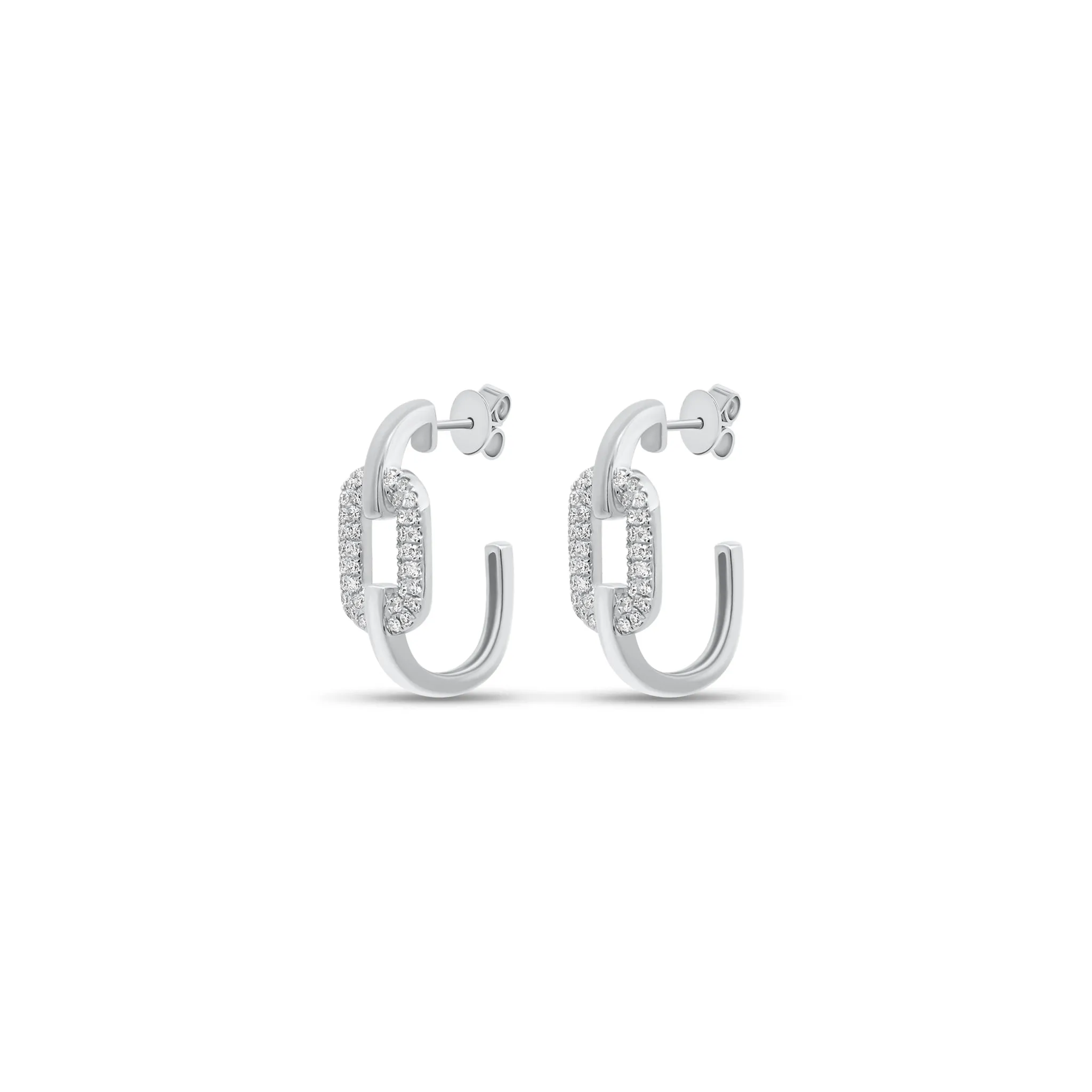 Diamond Mod Link Earrings