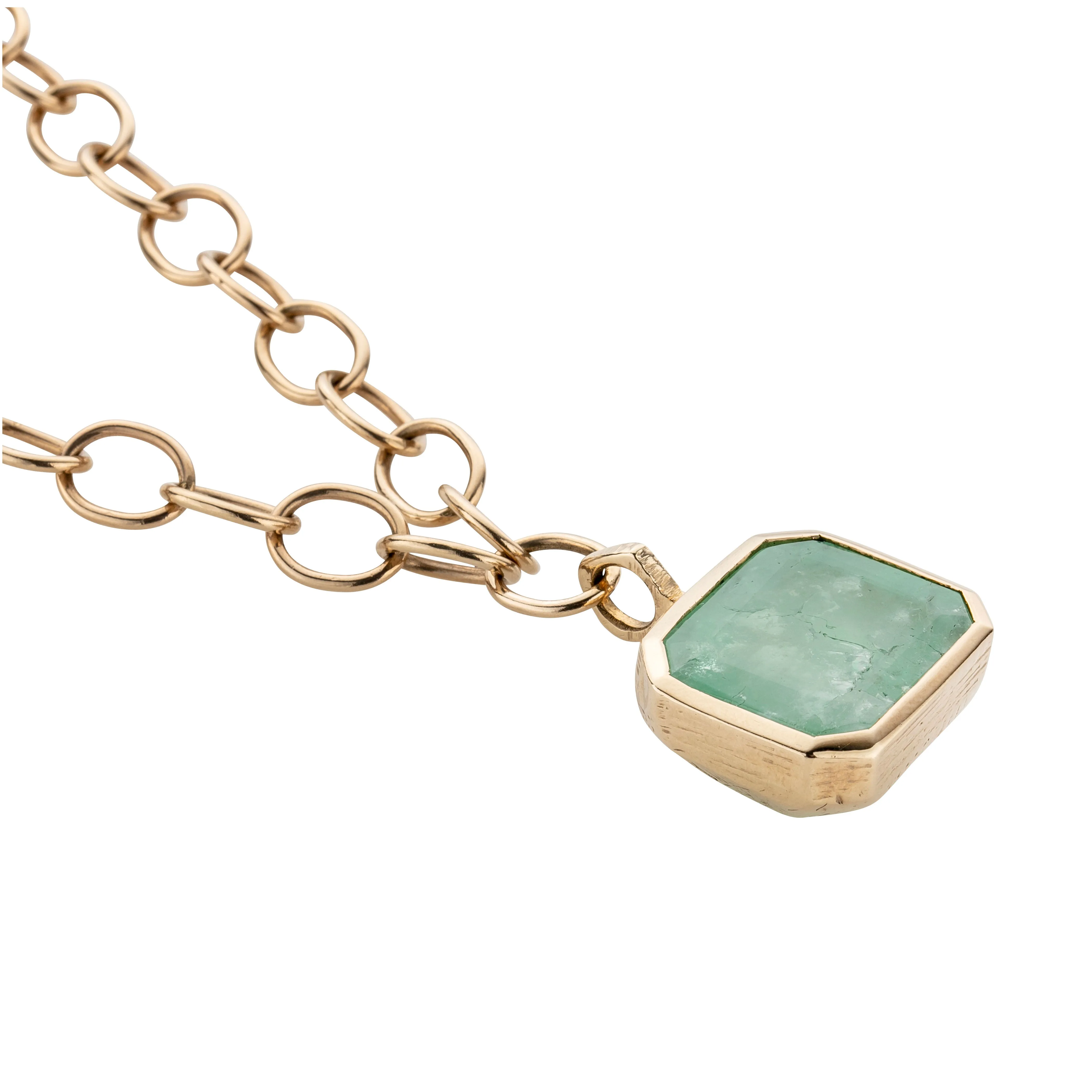 DRUCILLA Gold Emerald Necklace