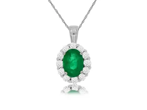 Emerald & Diamond Pendant