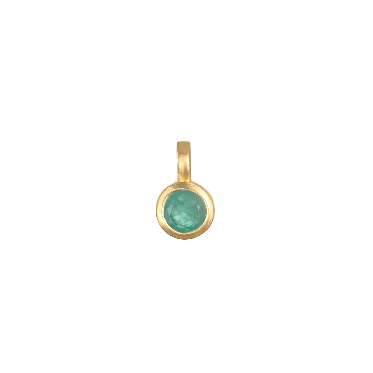 Emerald Bezel Charm