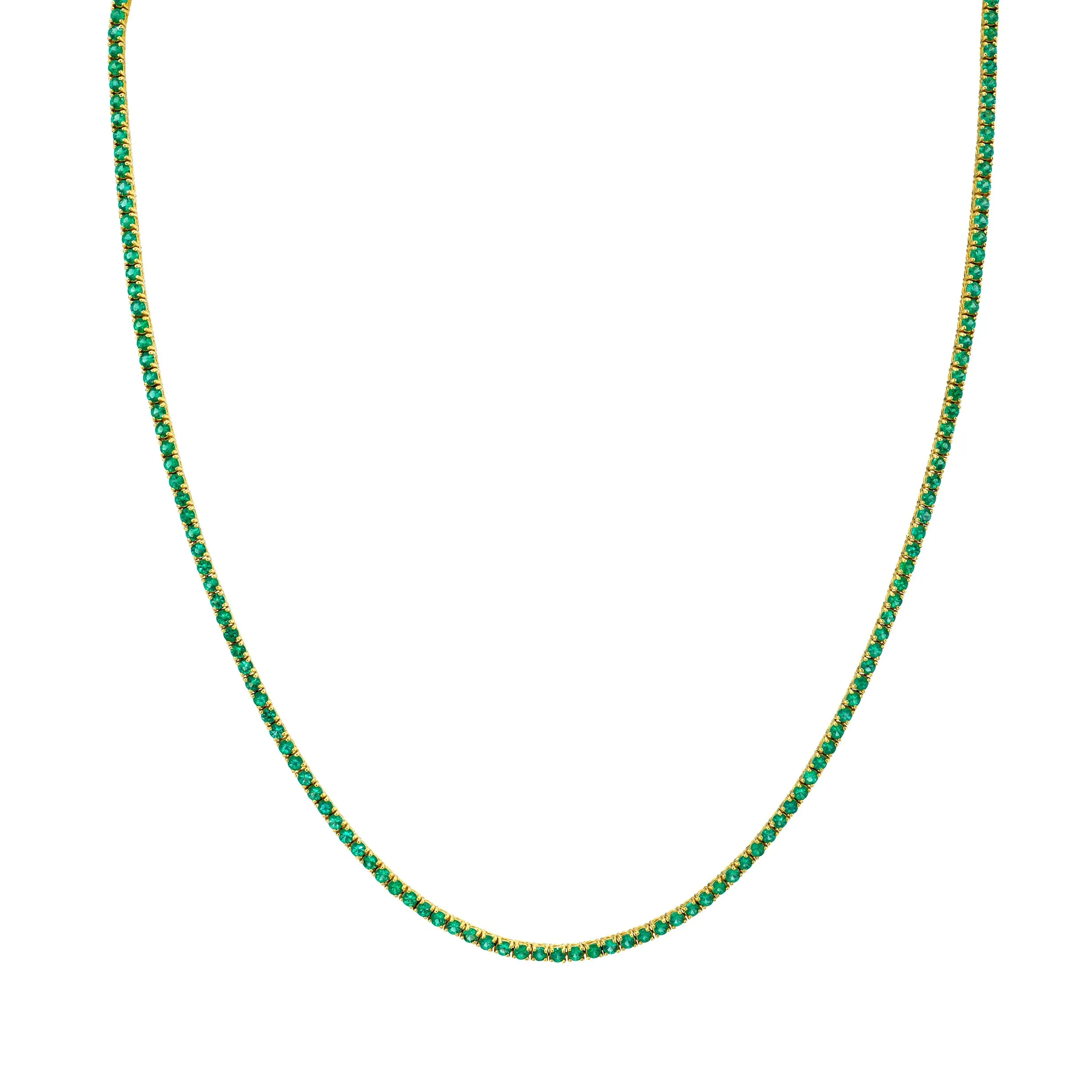 Emerald Infinity Tennis Choker | Ready to Ship