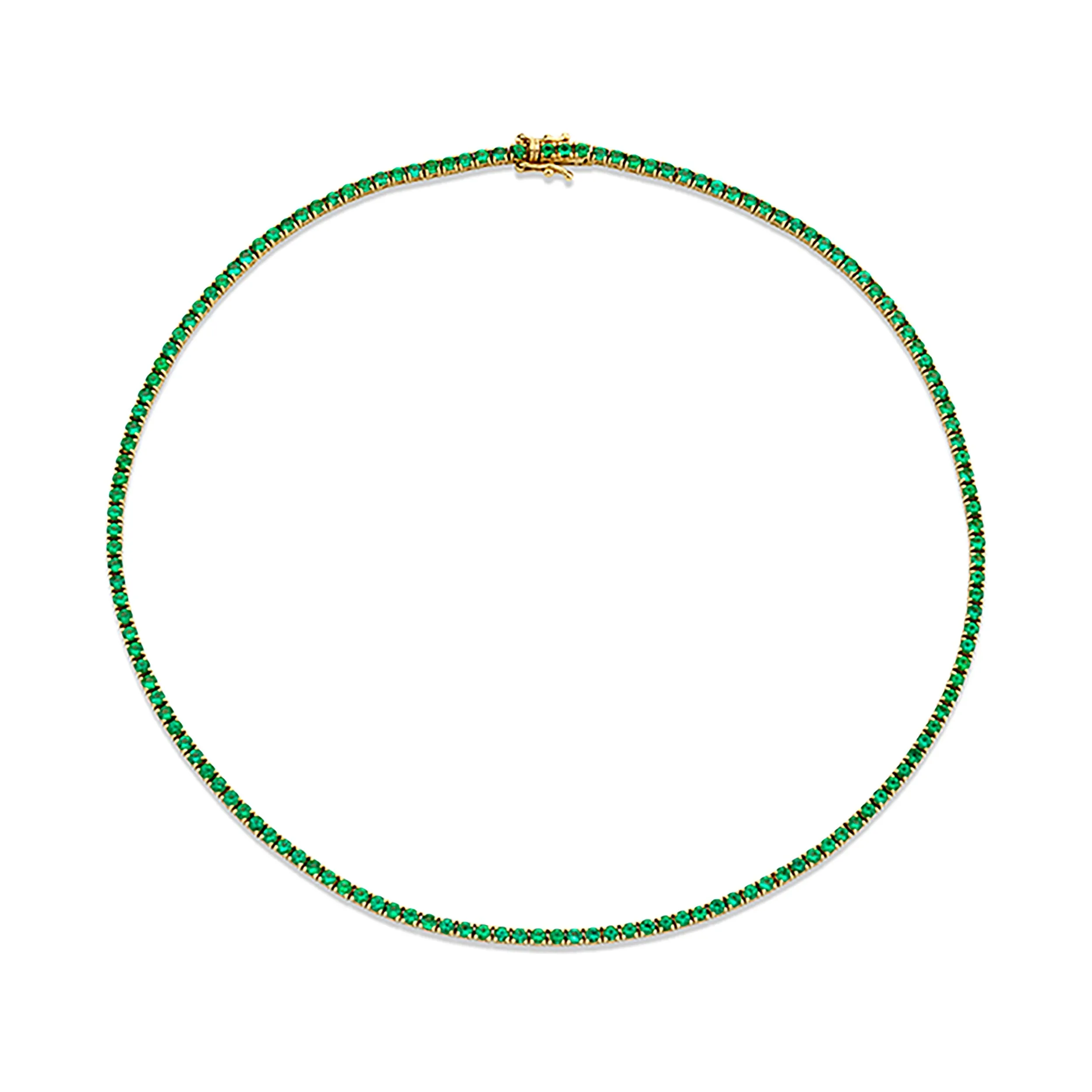 Emerald Infinity Tennis Choker | Ready to Ship