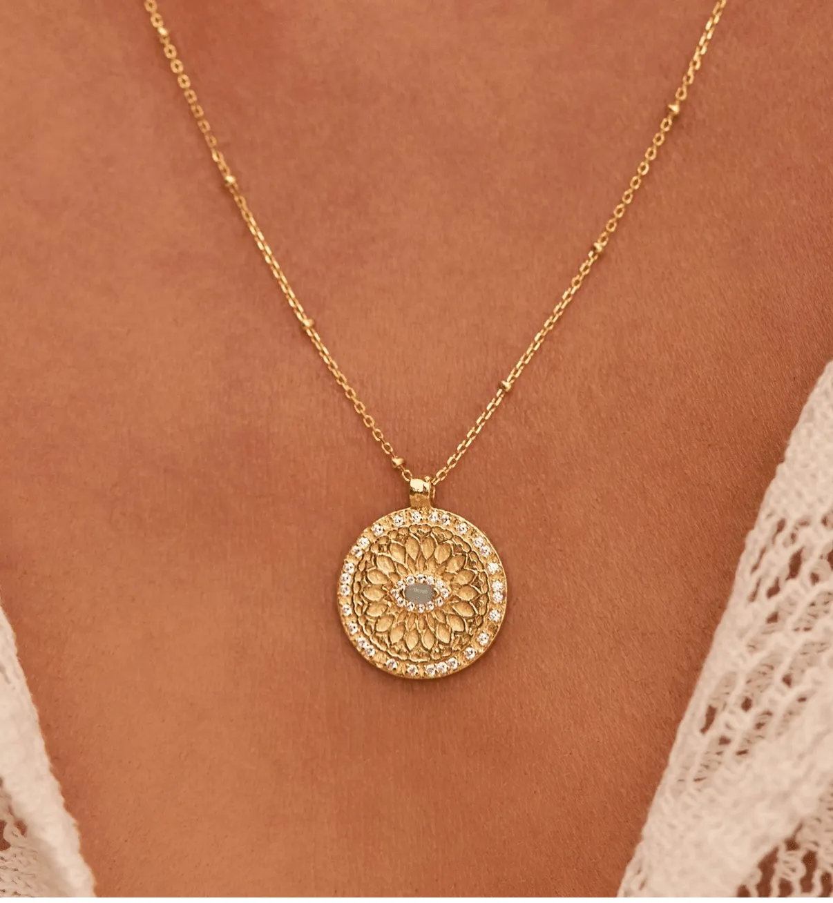 Gold Blessed Eye Necklace