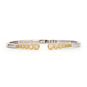 Graduated Diamond Open Bangle