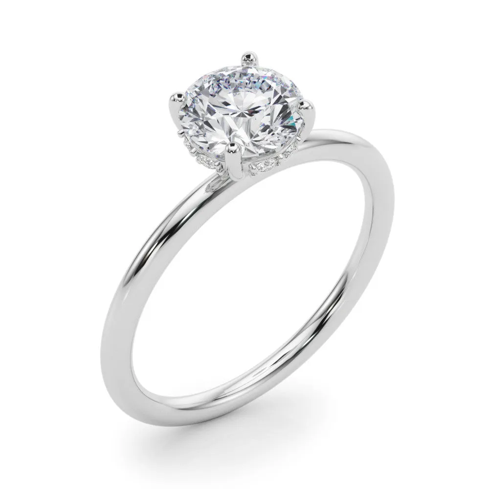 Ladies Hidden Halo Engagement Ring 51210