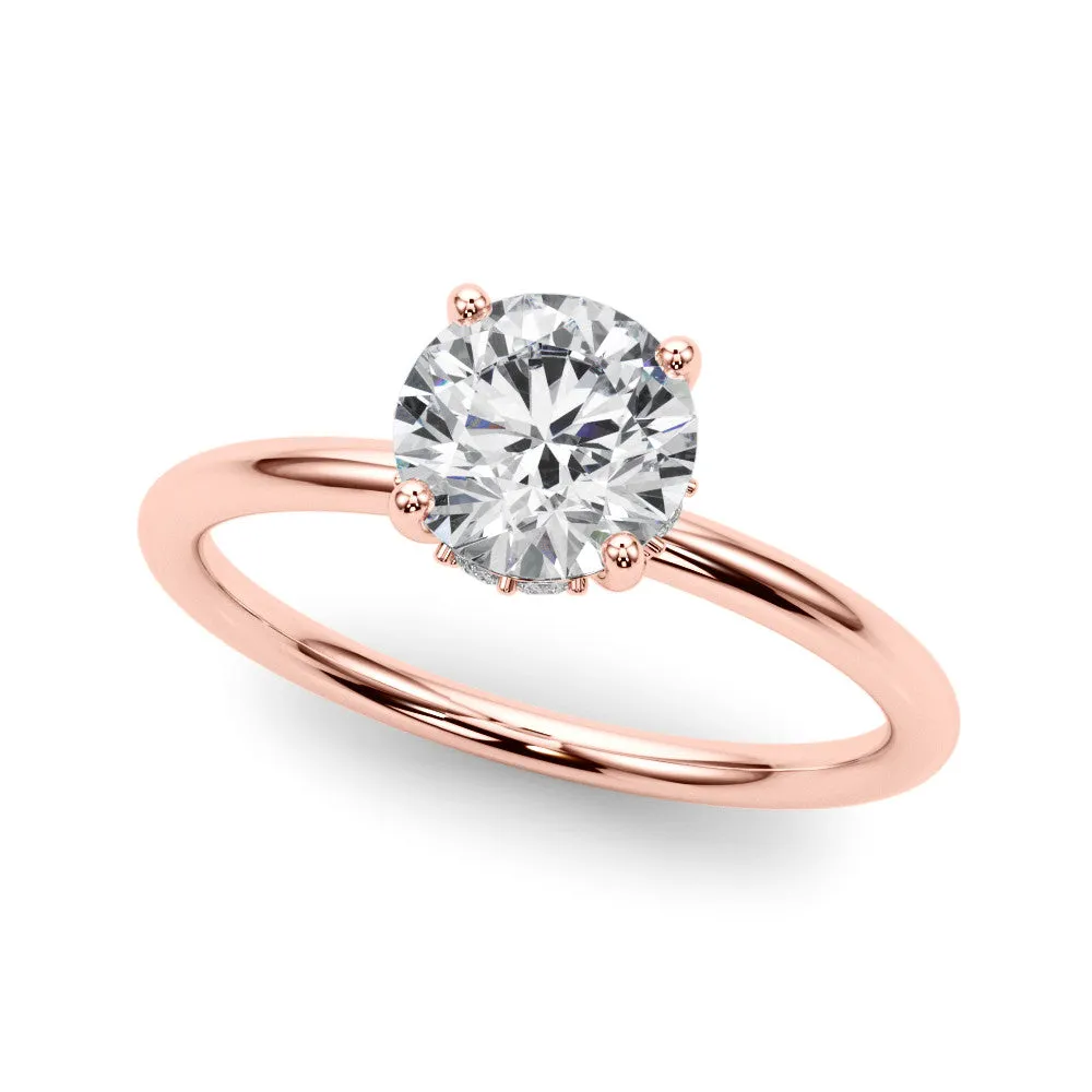 Ladies Hidden Halo Engagement Ring 51210