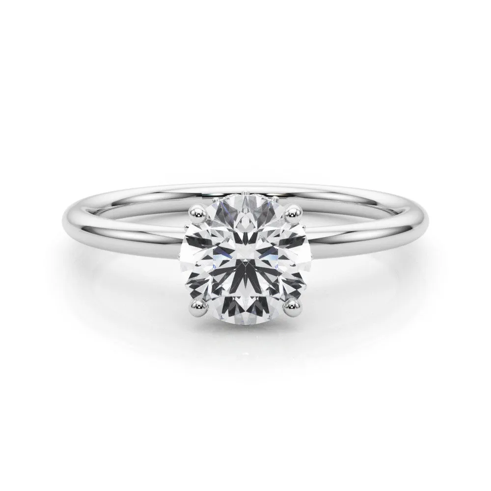 Ladies Hidden Halo Engagement Ring 51210