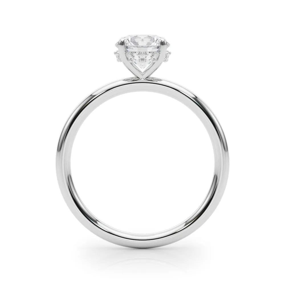 Ladies Hidden Halo Engagement Ring 51210