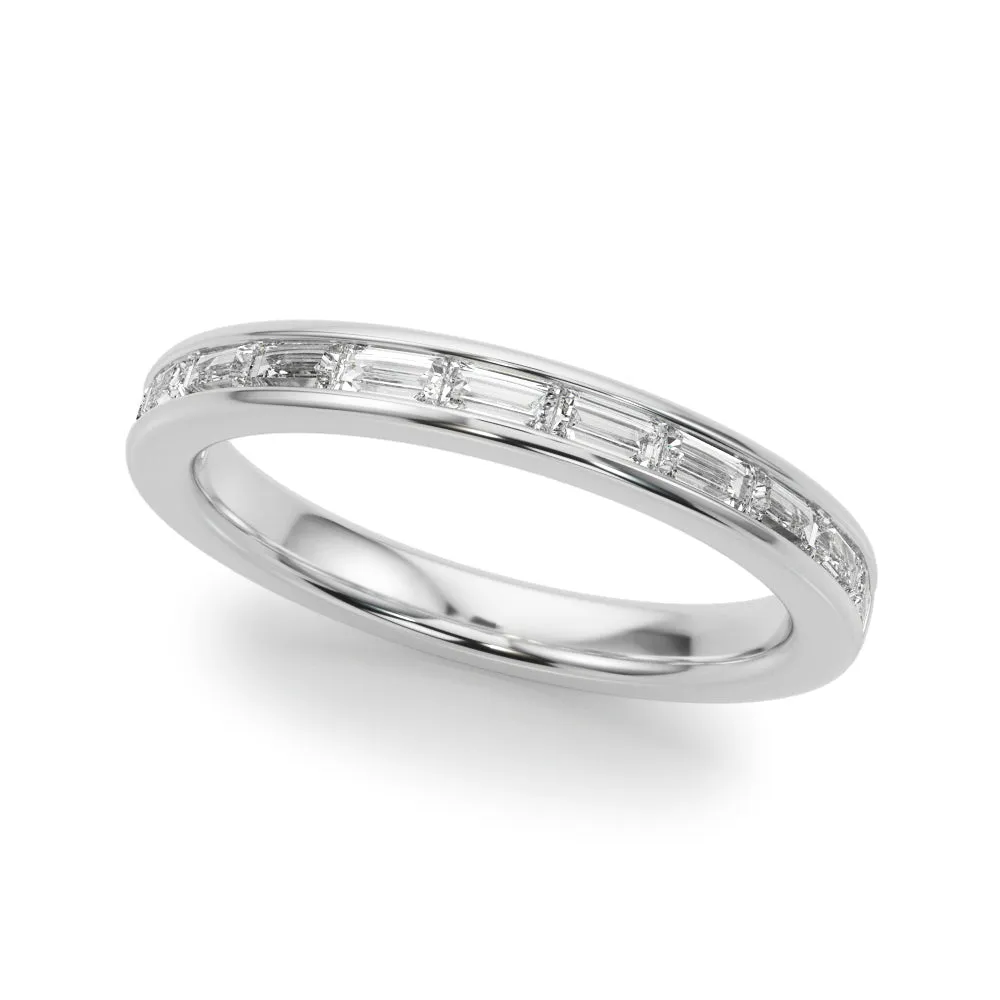 Ladies Sidestone Wedding Band 51256