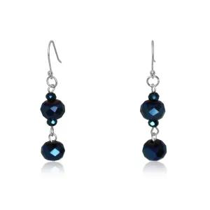 Long Earrings - Sapphire Crystal