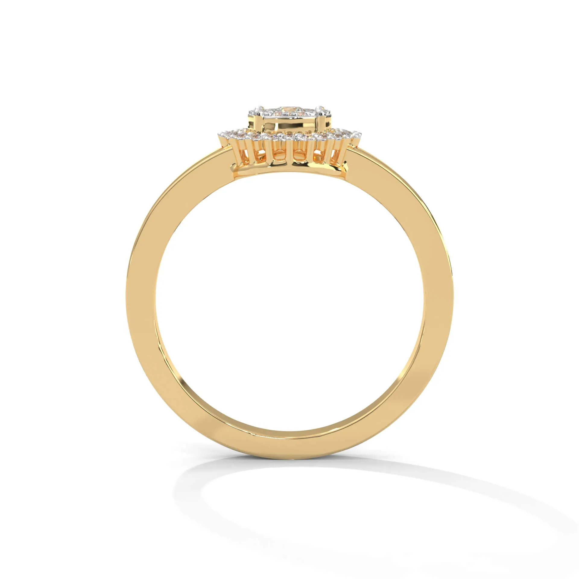 Michelle Silver Ring for Women | 22KT Gold Vermeil