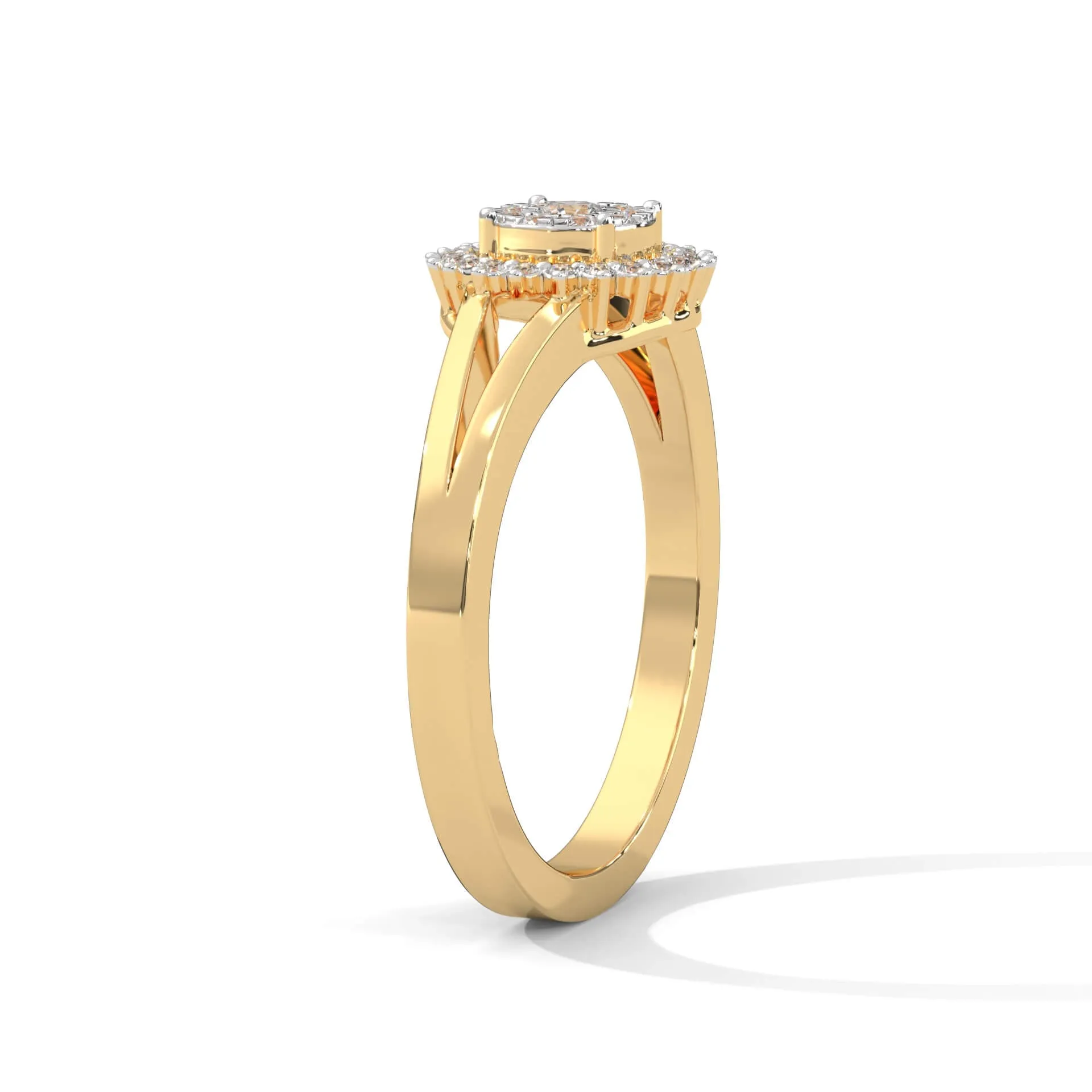 Michelle Silver Ring for Women | 22KT Gold Vermeil