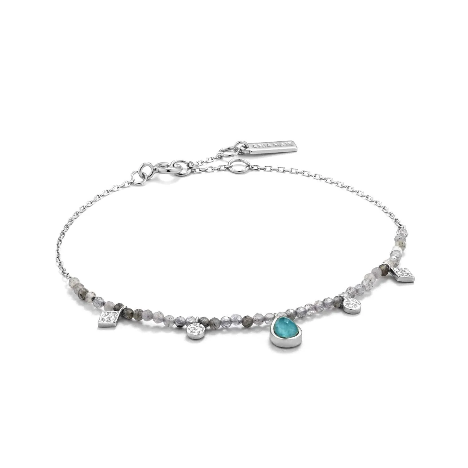 Mineral Glow - Turquoise and Labradorite Bracelet